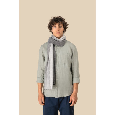 Echarpe às riscas unissexo